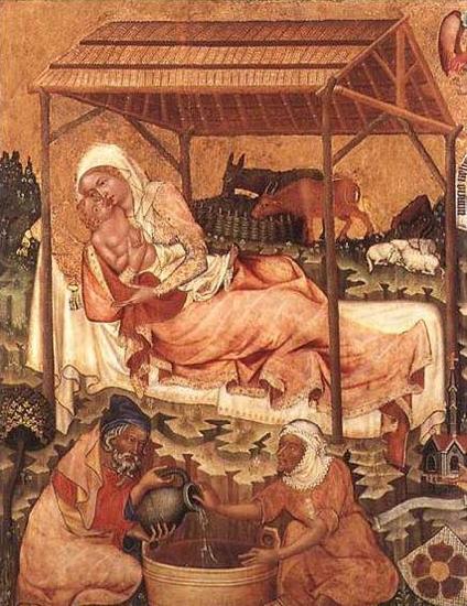 MASTER of Hohenfurth Nativity Spain oil painting art